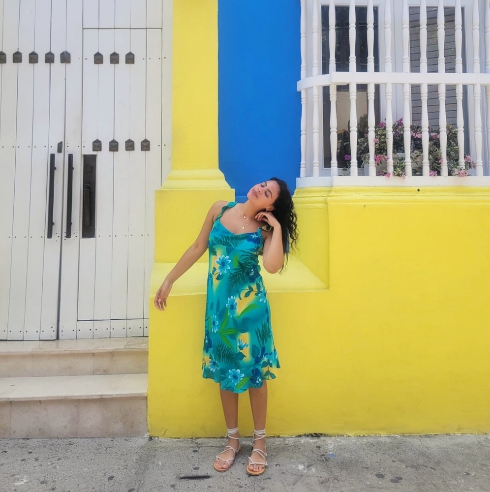 Summer Floral Midi Dress